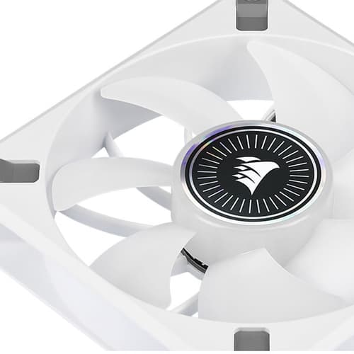 Corsair iCUE ML120 RGB Elite Premium 120mm PWM Magnetic Levitation Triple Fan Kit (White)